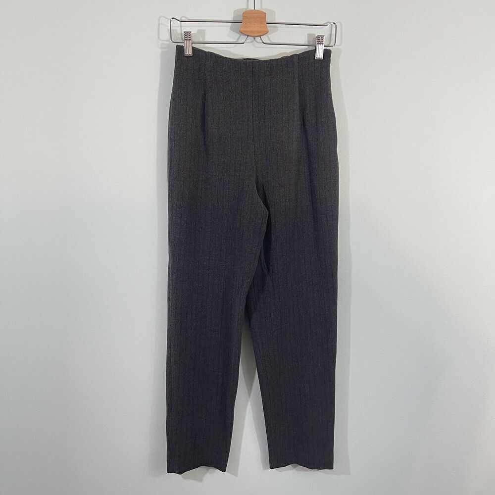 Lafayette 148 New York Gray Straight Leg Pants